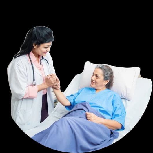 Nurse attending patient