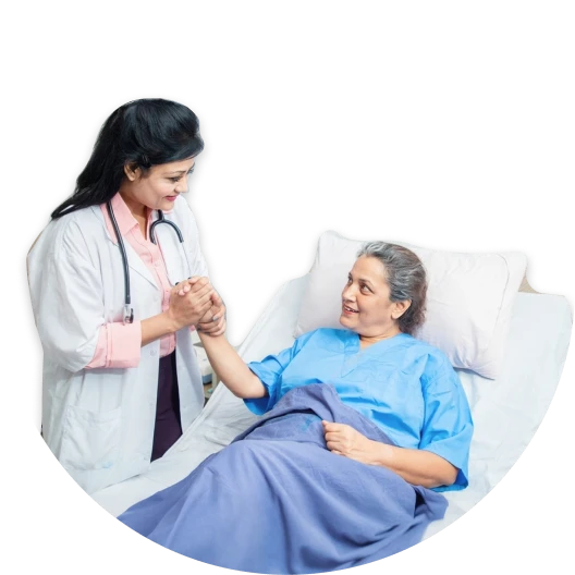 Nurse attending patient